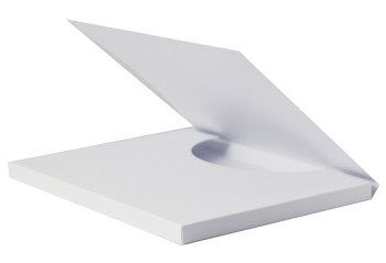 Box for chocolate 16,5 x 20 x 1,3 cm (Merci size) white