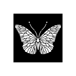 3D Mixed Media Stencil 12x12cm - Quiet Days buttefly - Stamperia 