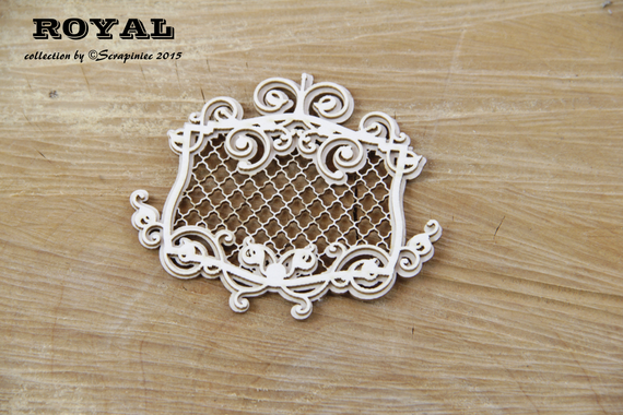 Chipboard Royal decor - small with a frame 