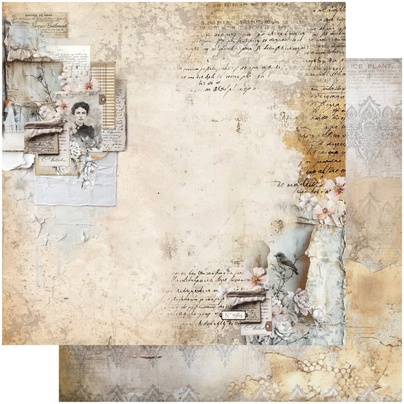 Set of scrapbooking papers 30x30 cm - Alchemy of Art - In silence