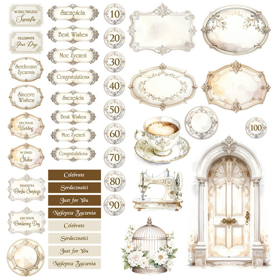 Scrapbooking papers set of 30x30 cm - ScrapAndMe - Simple Story 4