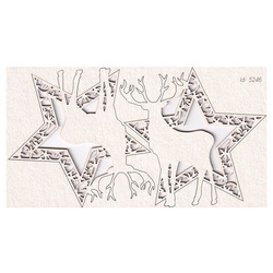 Chipboard - Cherish Christmas - 2 Stars