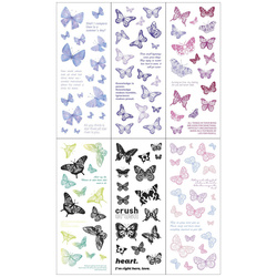 Stickers foil - Purple butterflies