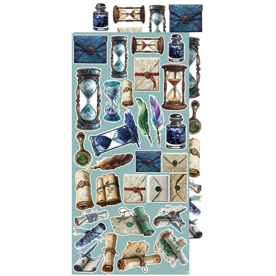 Time scrapbooking accessories set - Craft o'clock - Plum & Caramel - MIX