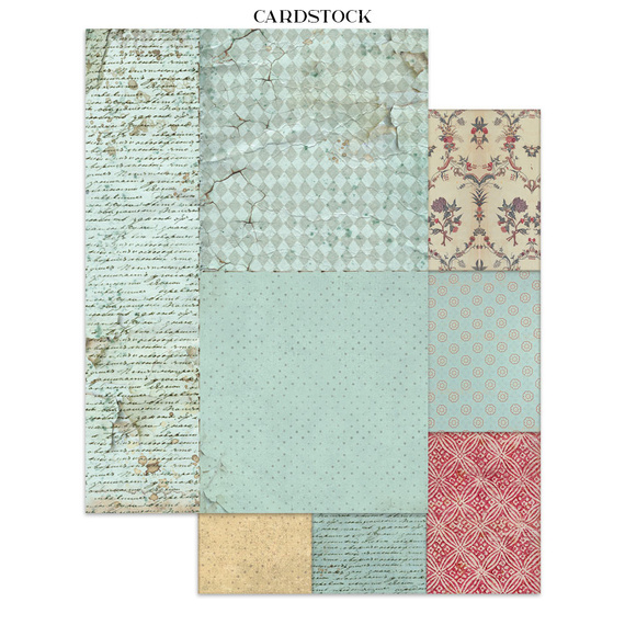 Junk Journal set of papers, stickers and elements - Alice in Christmas - Stamperia 