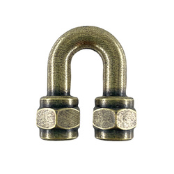 Electroplated metal ornament - tube 4