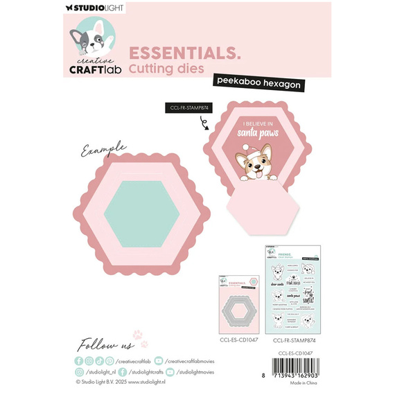 Cutting Die - StudioLight -  Peekaboo hexagon