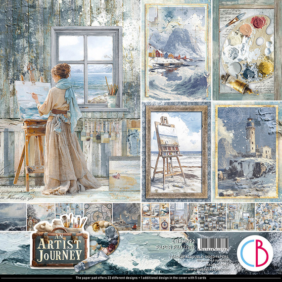 Set of scrapbooking papers 30x30cm - Paper Pad - Ciao Bella - Winter Season