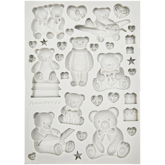 Silicone mold - The Owl's House - Teddy bear - Stamperia