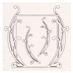 Chipboard rectangle frame small - Gentle Sunlight 
