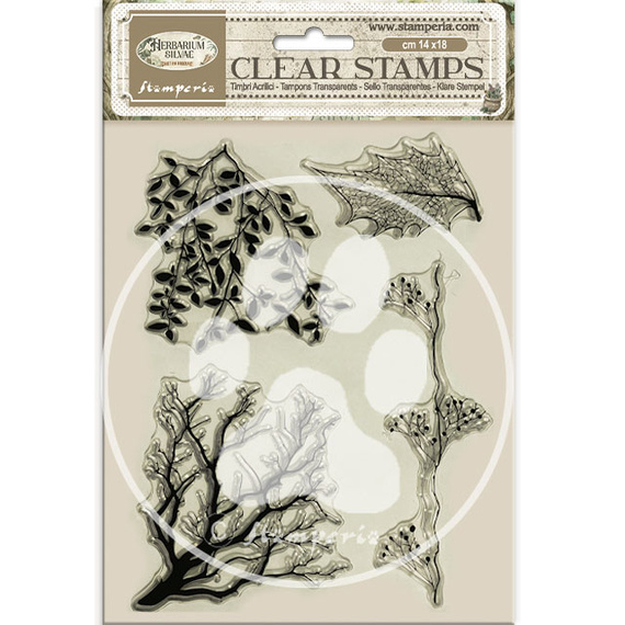 Transparent stamp - Herbarium Silvae trees - Stamperia