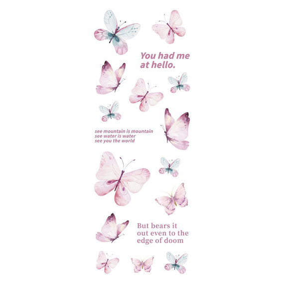 Stickers foil - Colorful butterflies