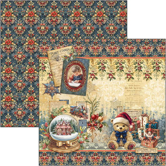 Set of scrapbooking papers 30x30cm - Paper Pad - Ciao Bella - Toy Shop