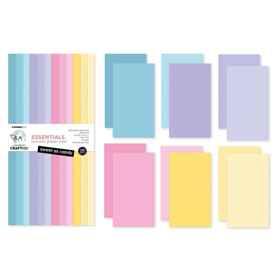 Set of scrapbooking papers 15x30 - StudioLight - Sweet As Candy