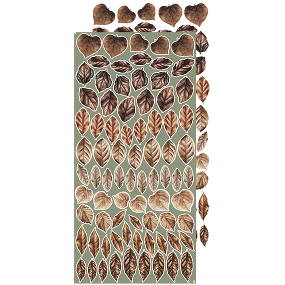 Time scrapbooking accessories set - Craft o'clock - Leaves #1