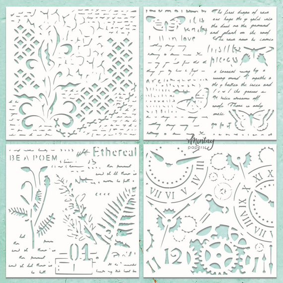 Cardboard Mintay Chippies - Dekor Chipboard - Patterns 4