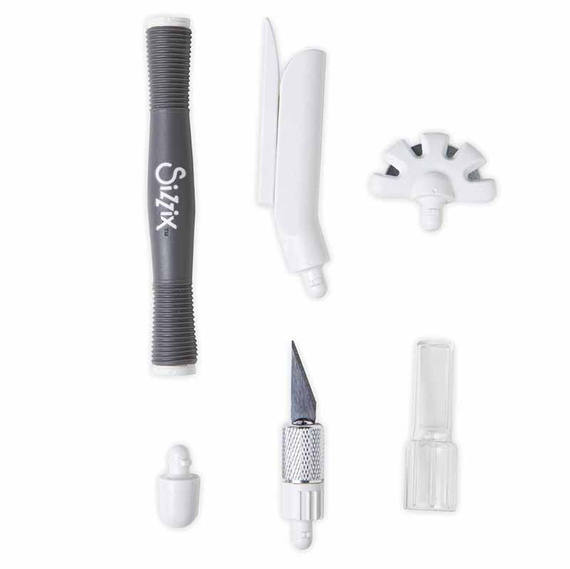 3-in-1 tool set - Sizzix trimmer knife paper aging tool