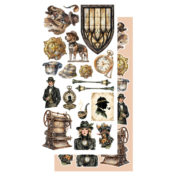 Set of 15x30 scrapbooking papers - Alchemy of Art - Behind Closed Doors