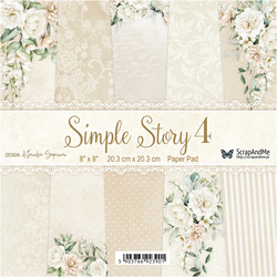 Scrapbooking Papier Set 20x20 cm - Scrapandme -  Simple Story 4