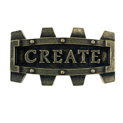 Electroplated metal ornament - Create frame