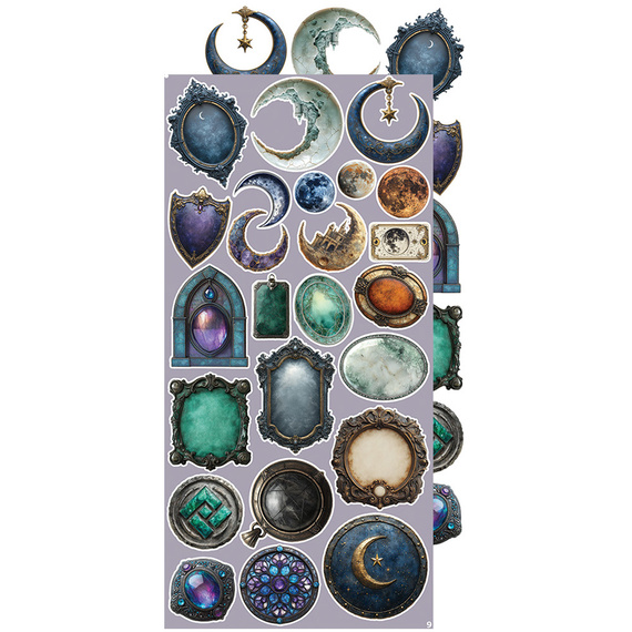 Time scrapbooking accessories set - Craft o'clock - Supernatural World - mix 03