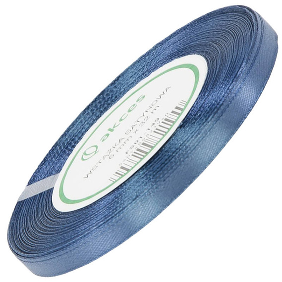 Steel satin ribbon 6mm - 32mb