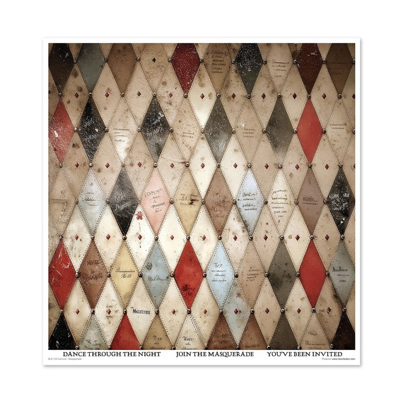 Set of scrapbooking papers 30x30 - Carnival - Masquerade - Itd Collection