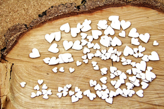Chipboard - Hearts - Confetti 