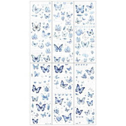 Stickers foil - Blue butterflies