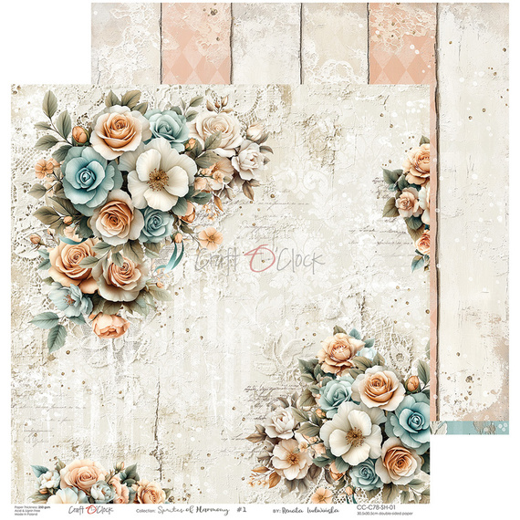 Set of scrapbooking papers 30x30 - Craft o'clock - Sprites of Harmony