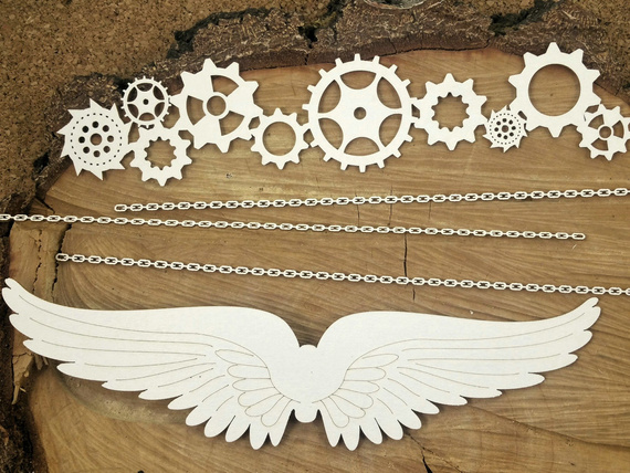 Chipboard - XL elements - Steampunk