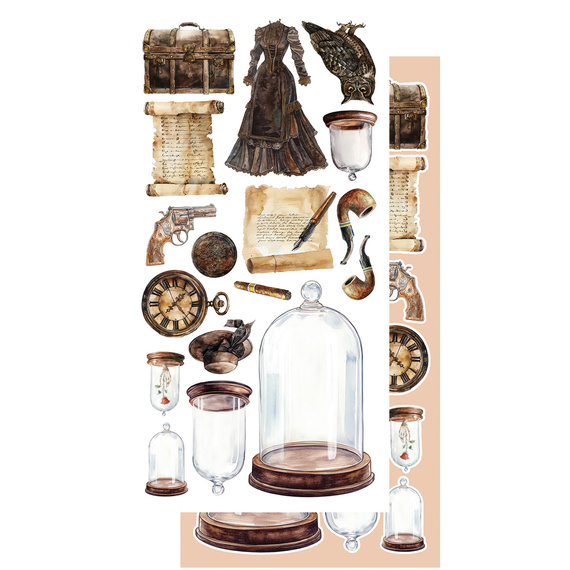 Set of 15x30 scrapbooking papers - Alchemy of Art - Behind Closed Doors