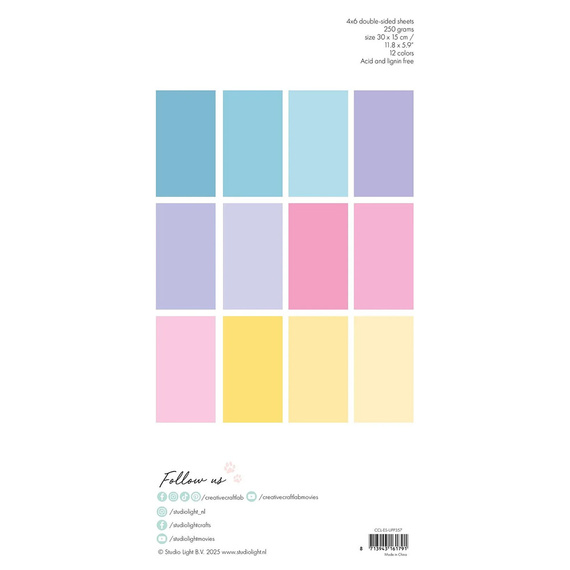 Set of scrapbooking papers 15x30 - StudioLight - Sweet As Candy