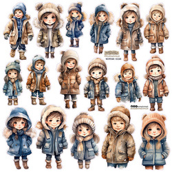 Stickers - ScrapLove - Winter kids