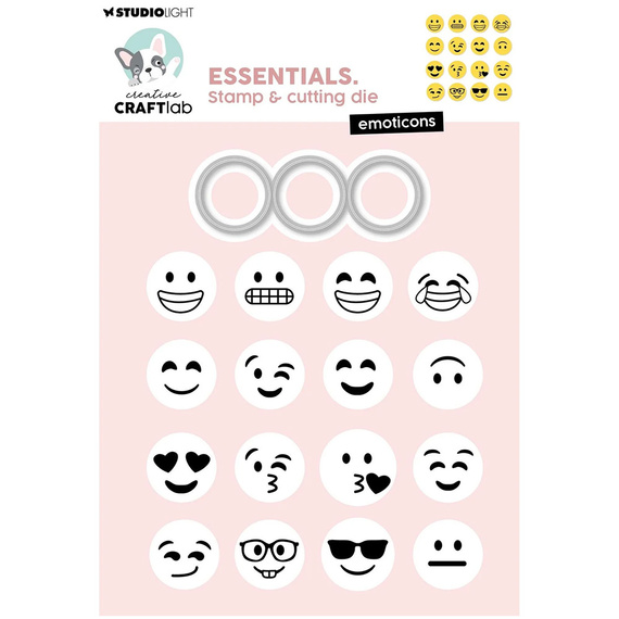 Cutting Die and stamp - StudioLight - Die Emoticons