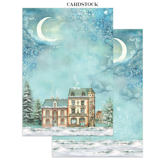 Junk Journal set of papers, stickers and elements - Alice in Christmas - Stamperia 