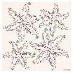 Chipboard - Holly Jolly - poinsettia 