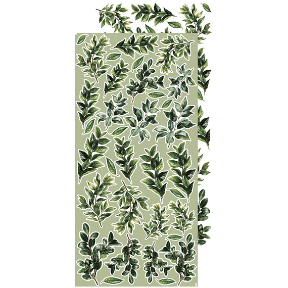 Time scrapbooking accessories set - Craft o'clock - Leaves #2