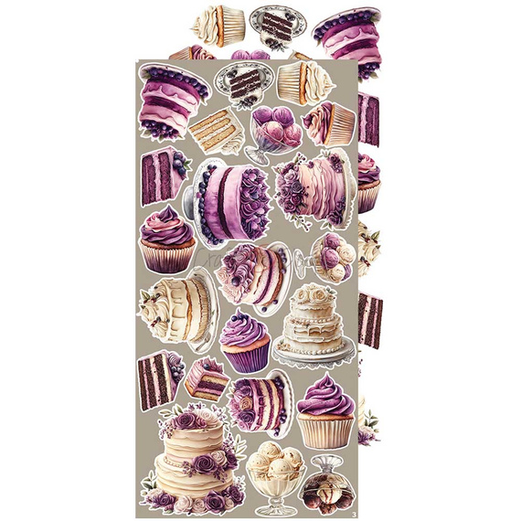 Time scrapbooking accessories set - Craft o'clock - Plum & Caramel - MIX