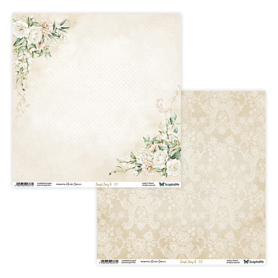 Scrapbooking Papier Set 20x20 cm - Scrapandme -  Simple Story 4