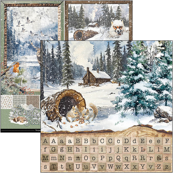 30x30cm paper set - Paterns Pad - Ciao Bella - Forest Tales