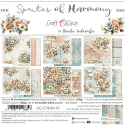 Set of scrapbooking papers 15x15 - Craft o'clock - Sprites of Harmony