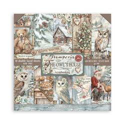 Set of 30x30 scrapbooking papers - Stamperia - The Owl's House
