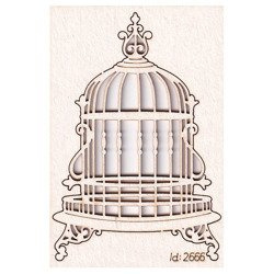 Chipboard decorative openwork cage