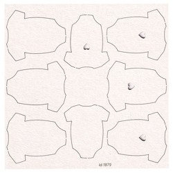 Chipboard Baby body with heart