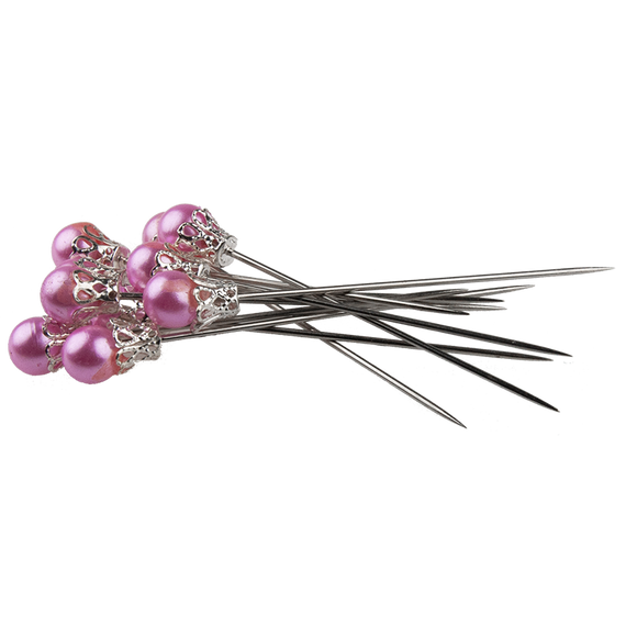 10 BABY PINK CROWN PINS