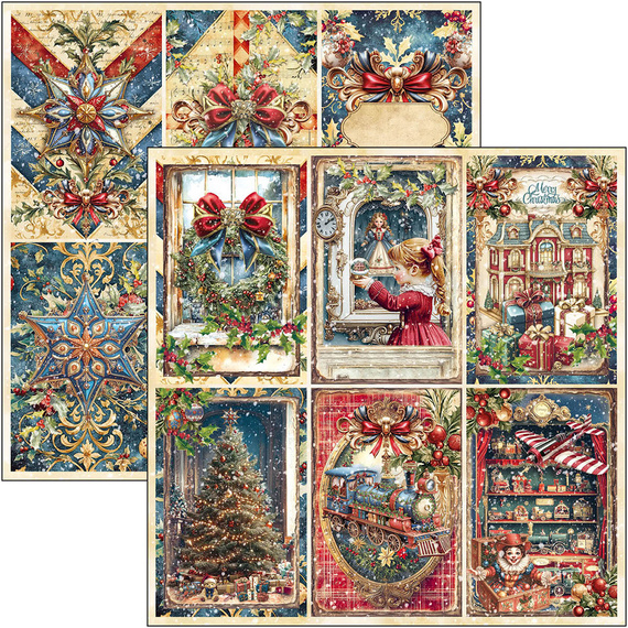 Set of scrapbooking papers 30x30cm - Paper Pad - Ciao Bella - Toy Shop
