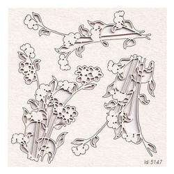 Chipboard Flowers 02 - Boho Love