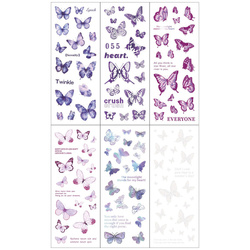 Stickers foil - Colorful butterflies