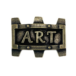 Electroplated metal ornament - Frame Art